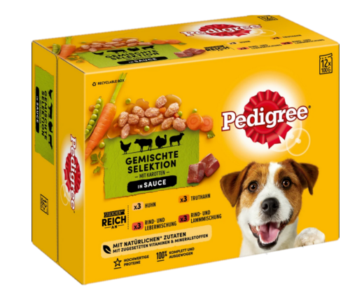 Pedigree Pouches In Sauce Mix Selection - 1.2 Kg