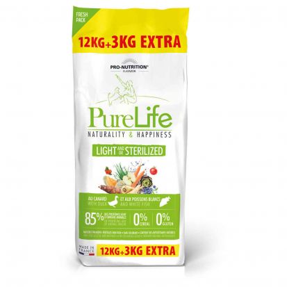Purelife Light Sterilised 12kg3kg Free - 15 Kg