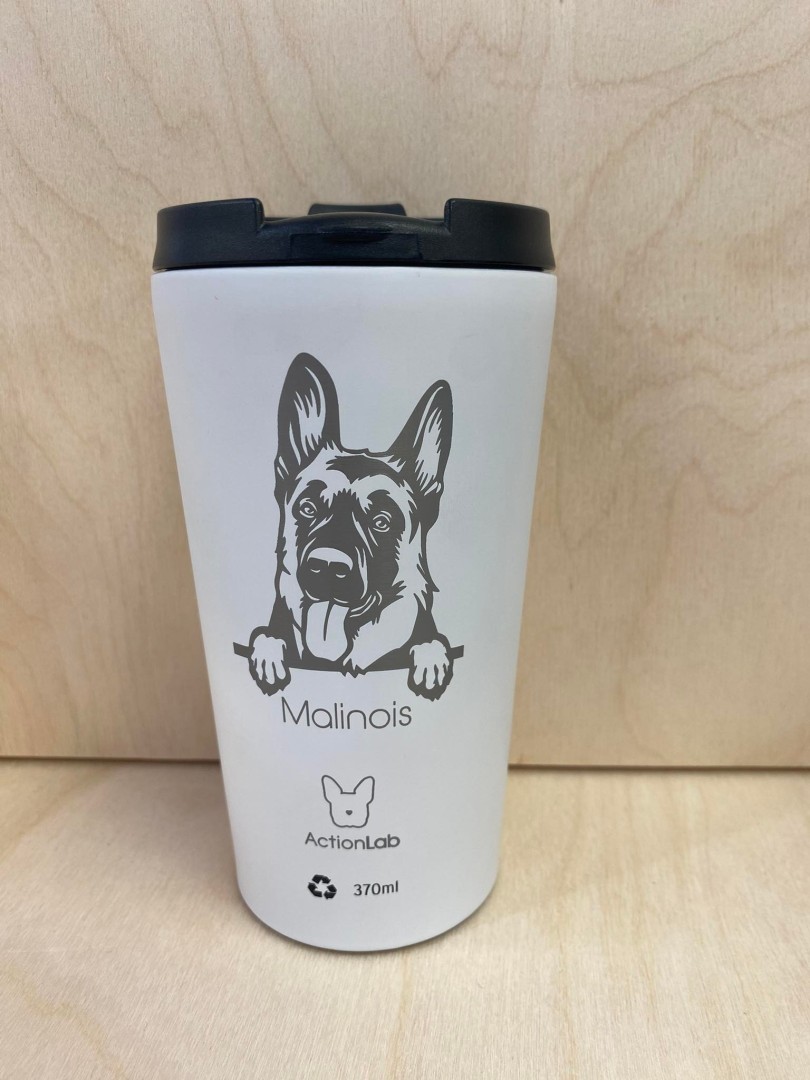 Coffee Thermos Malinois White