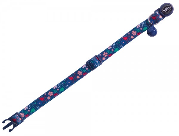 Cat Collar Flower Dark Blue