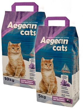 Aegean Cat Litter Lavender - 10 Kg
