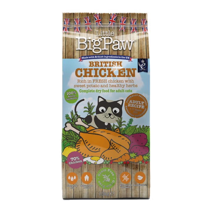 Little Big Paw Dry Cat Adult Chicken - 1.5 Kg