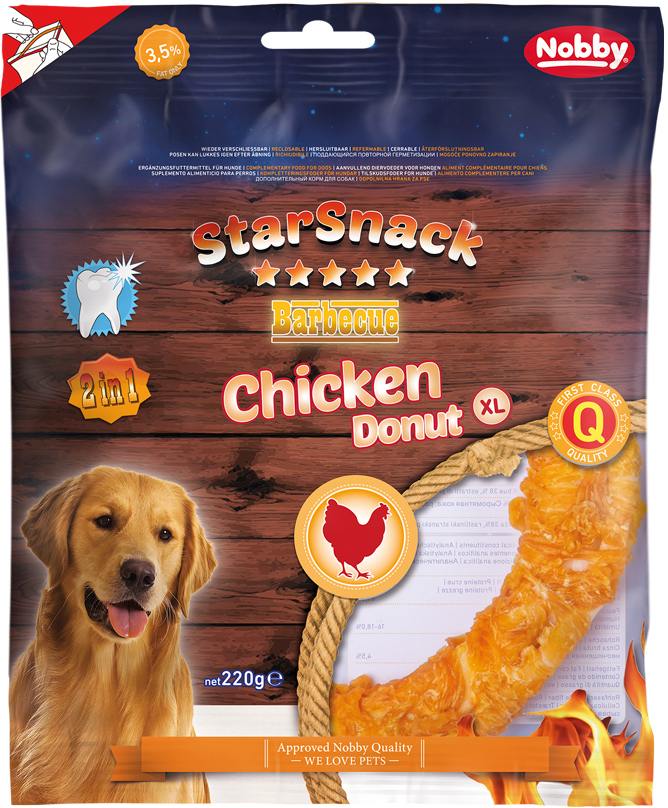 Nobby Starsnack Bbq Chicken Donut Xl 20cm - 220gr