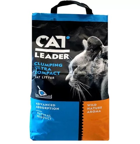 Cat Leader Litter For Cats Leader Wild Nature Clumping - 10 Kg