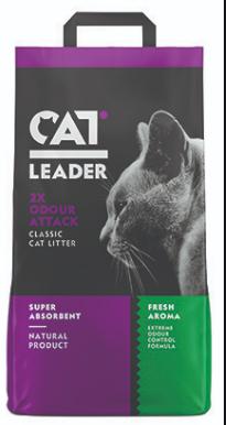 Cat Leader Classic 2x Odour Attack - 5 Kg
