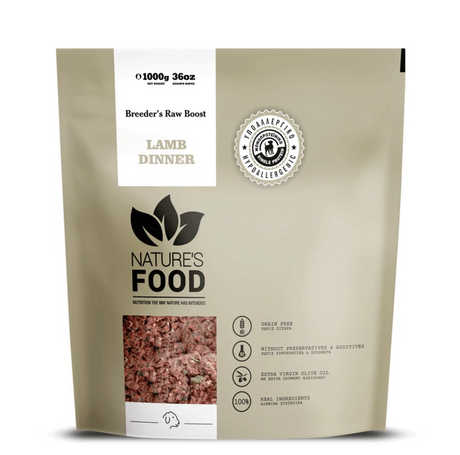 Natures Lamb Dinner Breeders Raw Boost 1 Kg - 1 Kg
