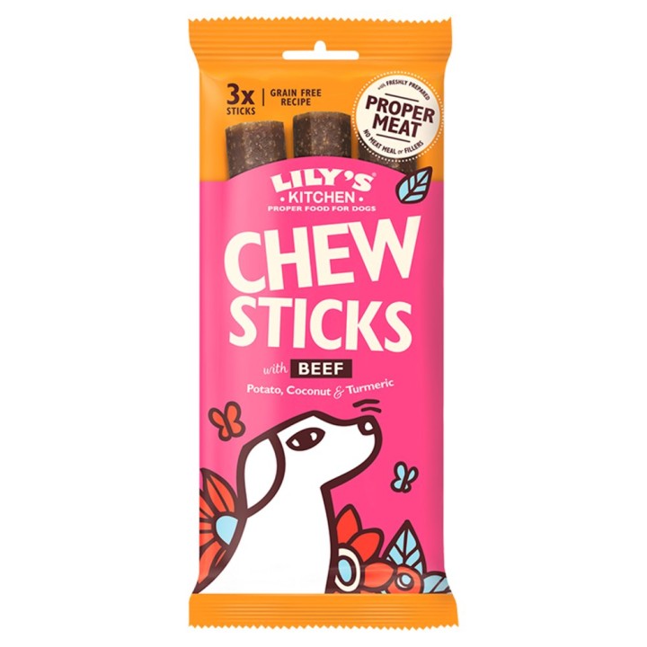 Lily’s Kitchen Dog Chew Sticks Beef - 120gr