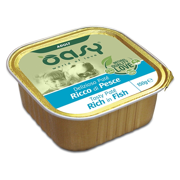 Oasy Dog Tasty Pate Adult Rich In Fish - 150gr
