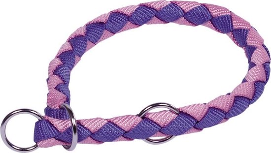 Nobby Choker Corda Pink And Purple - 30 36cm