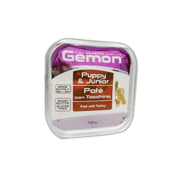 Gemon Dog Puppy Junior Pate Turkey - 150gr