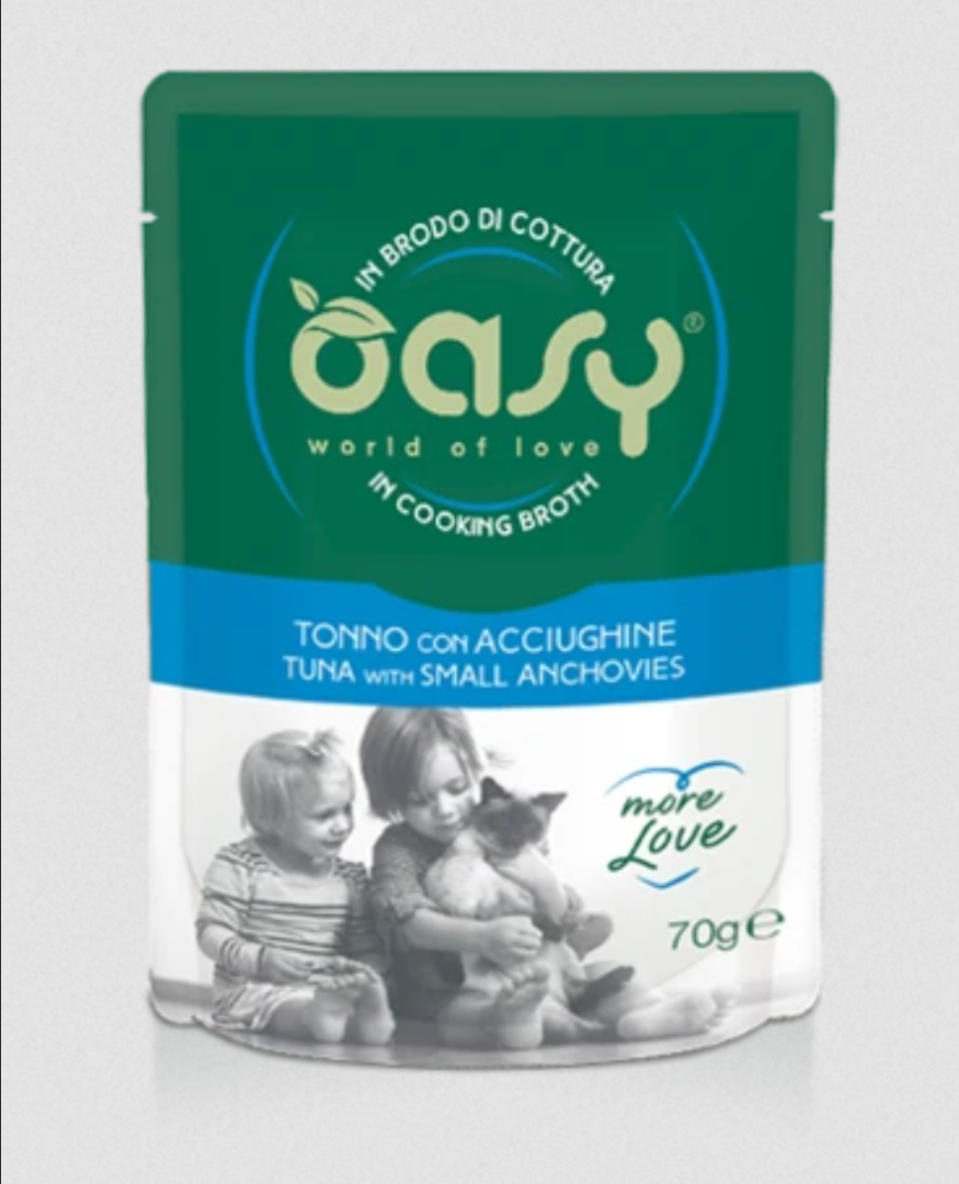 Oasy More Love Tuna With Small Anchovies - 70gr