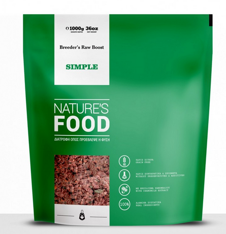 Natures Food Barf Simple Breeders Raw Boost - 1 Kg