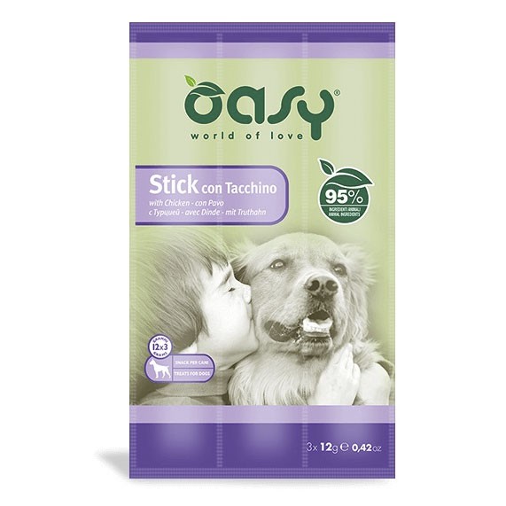 Oasy Snack Dog Stick Turkey - 12gr
