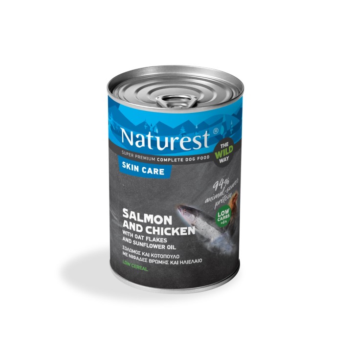 Naturest Skin Care Salmon And Chicken With Oat Flakes & Sun Oil 400Gr