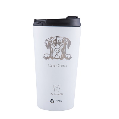 Coffee Thermos Doberman White