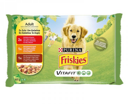 Purina Friskies Dog Multipack In Jelly 400Gr