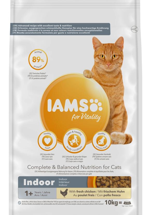 Iams Adult Dry Cat Food Indoor 10kg