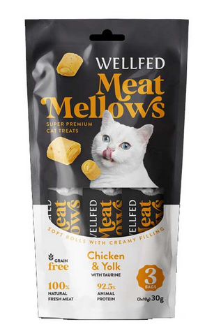 Wellfed Meat Mellows Chicken And Yolk 30Gr