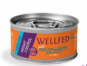 Wellfed Sterilised And Weight Control Poultry And Millet 200Gr
