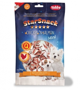 Nobby Starsnack Mini Soft Soft Chicken And Salmon 70G