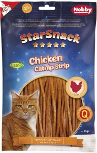 Nobby Starsnack Chicken Catnip Strip 85Gr