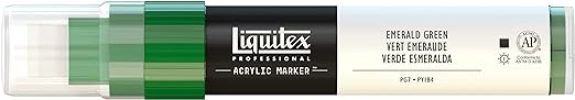 Liquitex Professional Marker Acrylic Paint Lightfast Wide Tip 8 15Mm Emerald Green