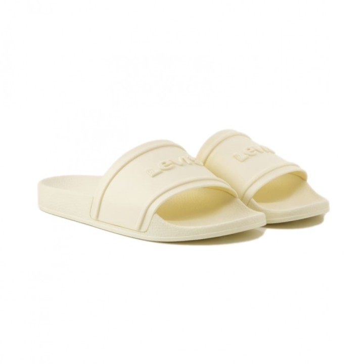 Levis For Women'S June 3D Slides Off White 235233-939-100 Size 40