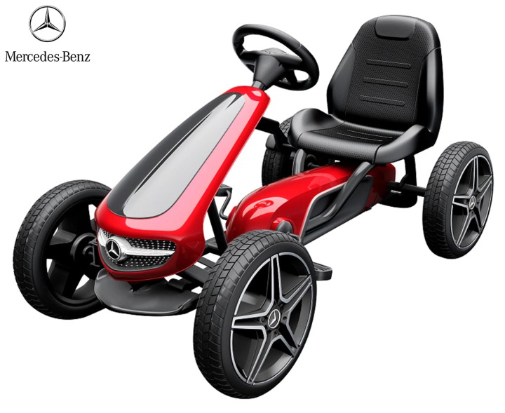Mercedes Benz Pedal Go Kart - Red/Black