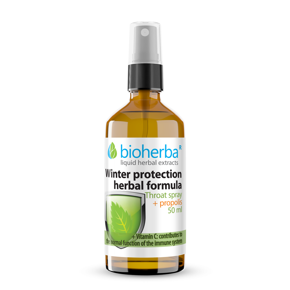 Flu Shield With Propolis, Throat Spray, 50 ml, Bioherba
