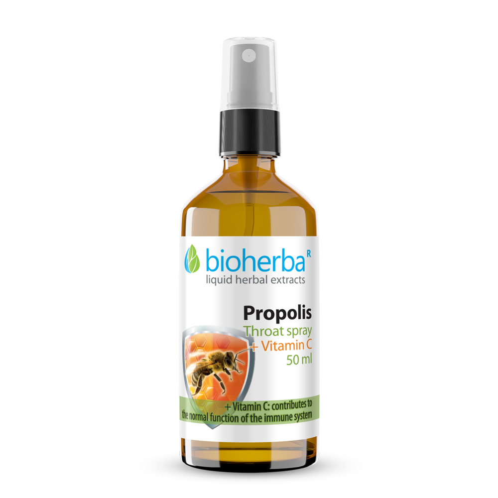 Propolis, Throat Spray, 50 ml, Bioherba