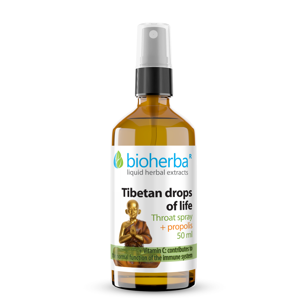 Tibetan Drops With Propolis, Throat Spray, 50 ml, Bioherba
