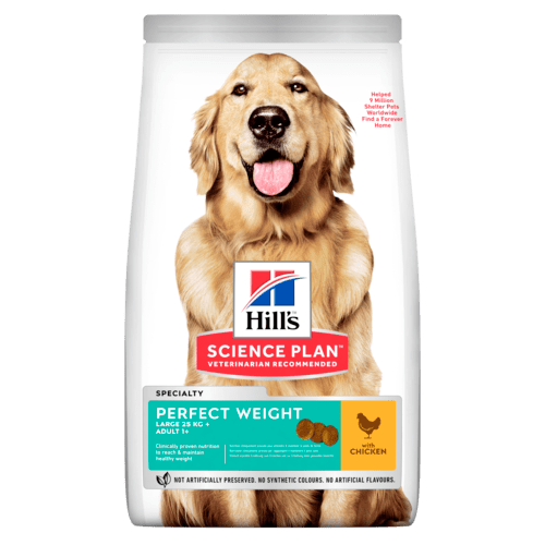 Hill's Science Plan Perfect Weight Large Breed Adult Dog Food With Chicken - 12 Kg