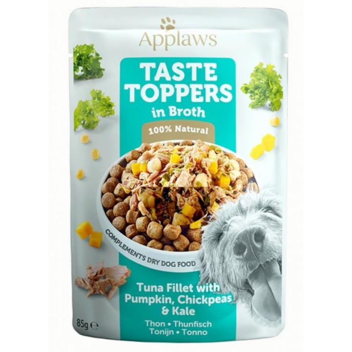 Applaws Dog Pouch Tuna Fillet With Pumkin, Chickpeas & Kale - 85gr