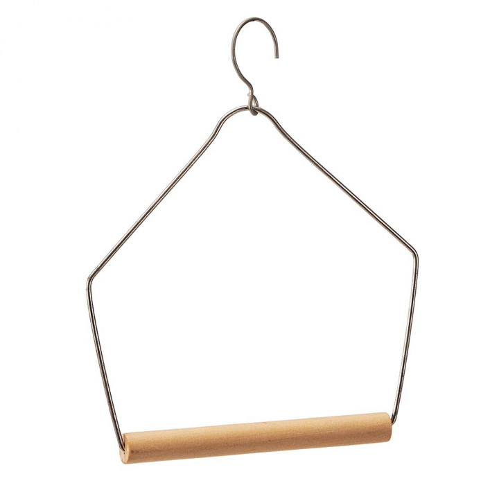 Ferplast bird swing PA 11 x 16,5 cm metal/wood grey/brown