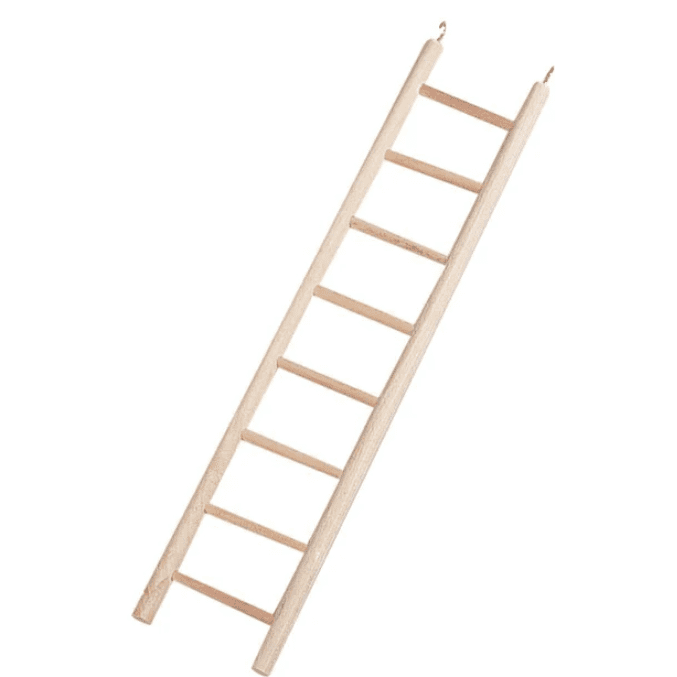 Flamingo Bird's Toy Wooden Ladder Escada 8 Rungs 34Cm