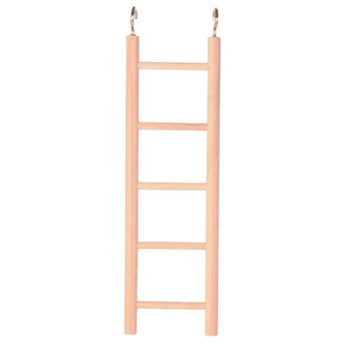 Wooden Bird's Toy Ladder For Birds 5 Rungs 24Cm