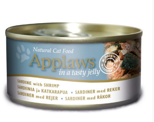 Applaws Cat Tin Sardine With Shrimp In Jelly - 70gr
