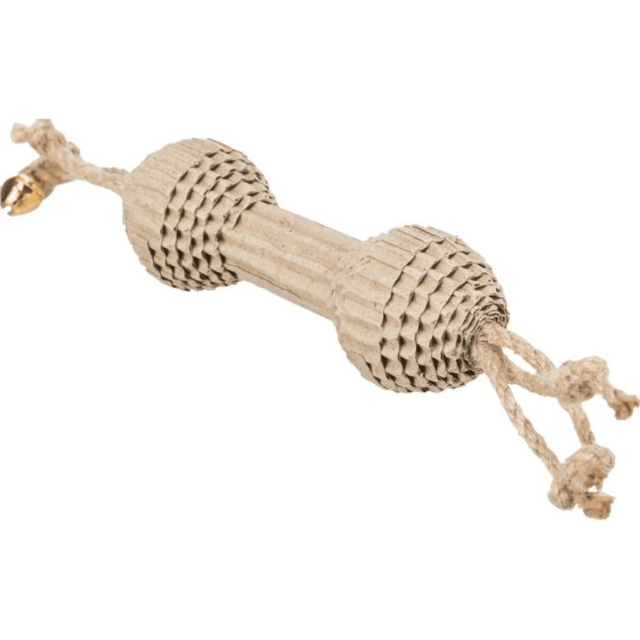 Trixie Dumbell Cardboard & Hemp Cat Toy 20Cm
