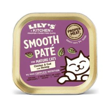 Lily's Kitchen Chicken & Cod Pate For Mature Cats - 85gr