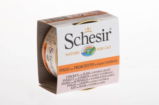 Schesir Chicken With Ham In Natural Salsa - 70gr