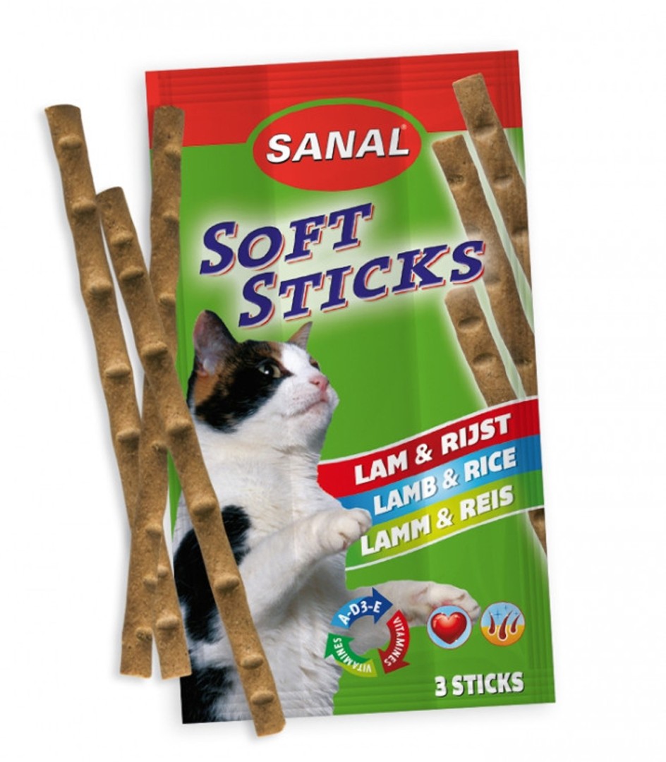 Sanal Cat  Soft Stick Lamb  Rice - 30gr