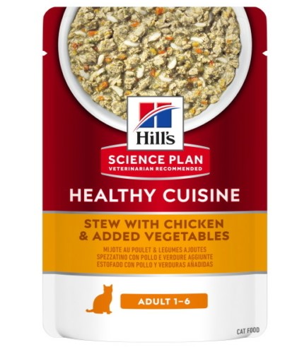 Hill's Science Plan Healthy Cuisine Stew With Chicken And Vegetables - 80gr