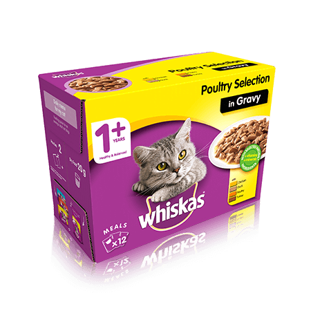 Whiskas Pouches Gravy Poultry - 100gr