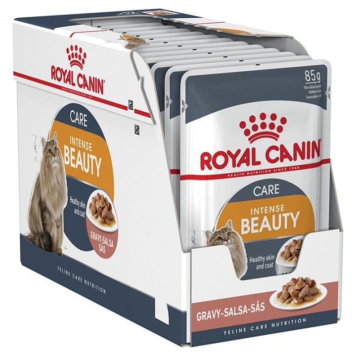 Royal Canin Cat Schesir Wet Food Intense Beauty Gravy 12*85GR