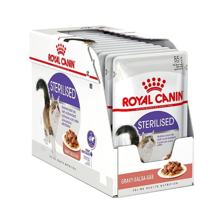 Royal Canin Cat Schesir Wet Food Sterilised Gravy 12*85GR