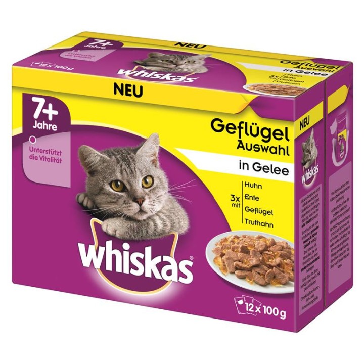 Whiskas 7+ Pouches Jelly Poultry - 100gr