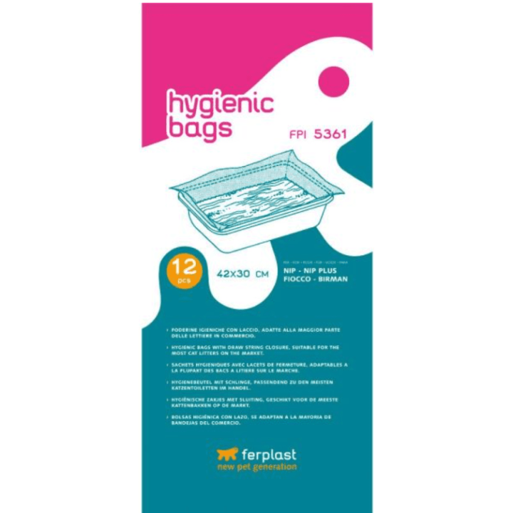 Ferplast Fpi 5361 Hygienic Bags 42X30Cm - 12Pcs