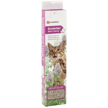 Flamingo Cat Scratching Board With Catnip 46X11X3.7Cm