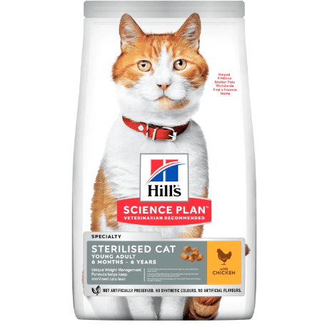 Hill'S Science Plan Sterilised Cat 1.5Kg 3X85Gr Pouches Healthy Cuisine Sterilised Cat Young Adult Free