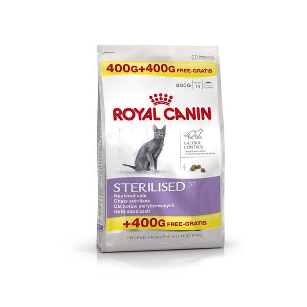 ROYAL CANIN REGULAR STERILISED CAT DRY FOOD 400+400GR